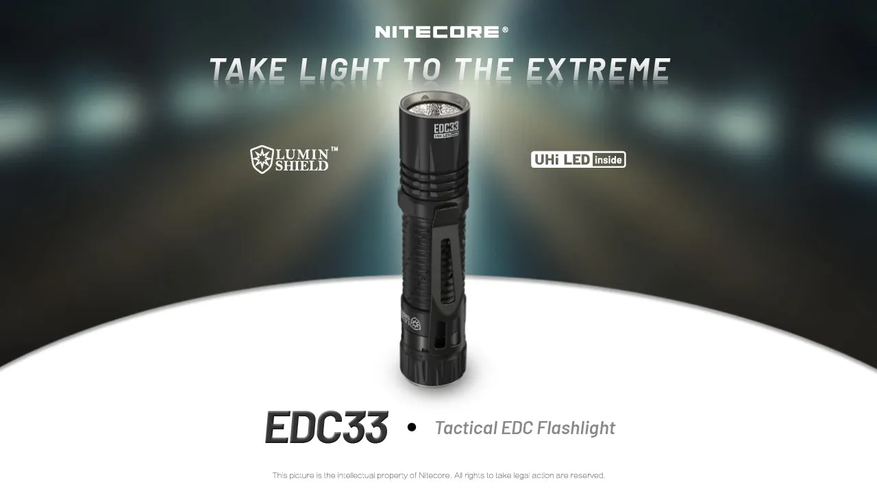 Nitecore EDC33 4000 Lumen Rechargeable EDC Tactical Flashlight