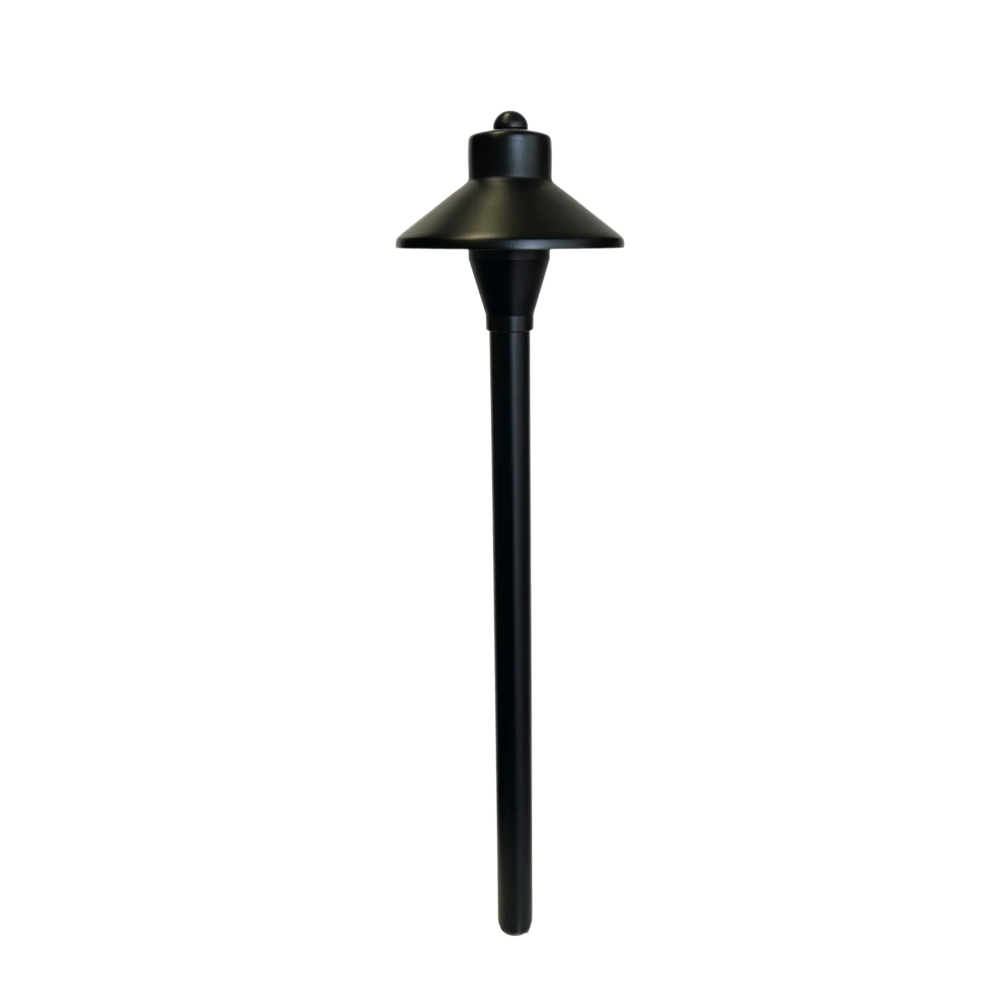 Noir Abajour Solid Brass Pathway Light Gun Metal Black