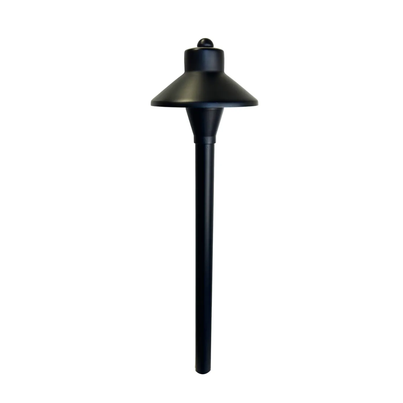 Noir Abajour Solid Brass Pathway Light Gun Metal Black