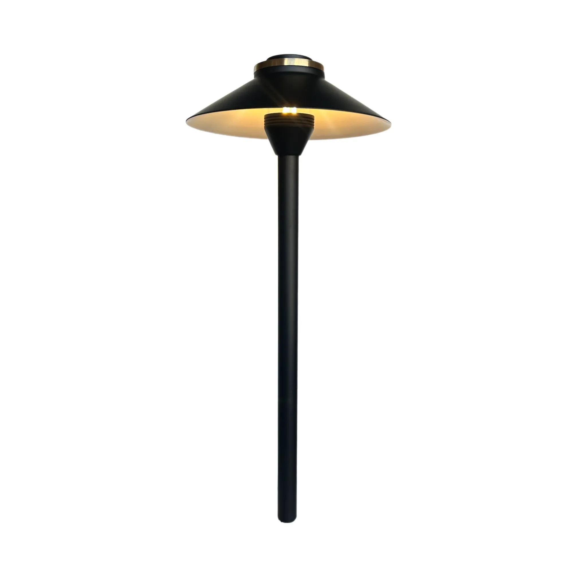 Noir Atlantide Cast Brass Pathway Light Gun Metal Black