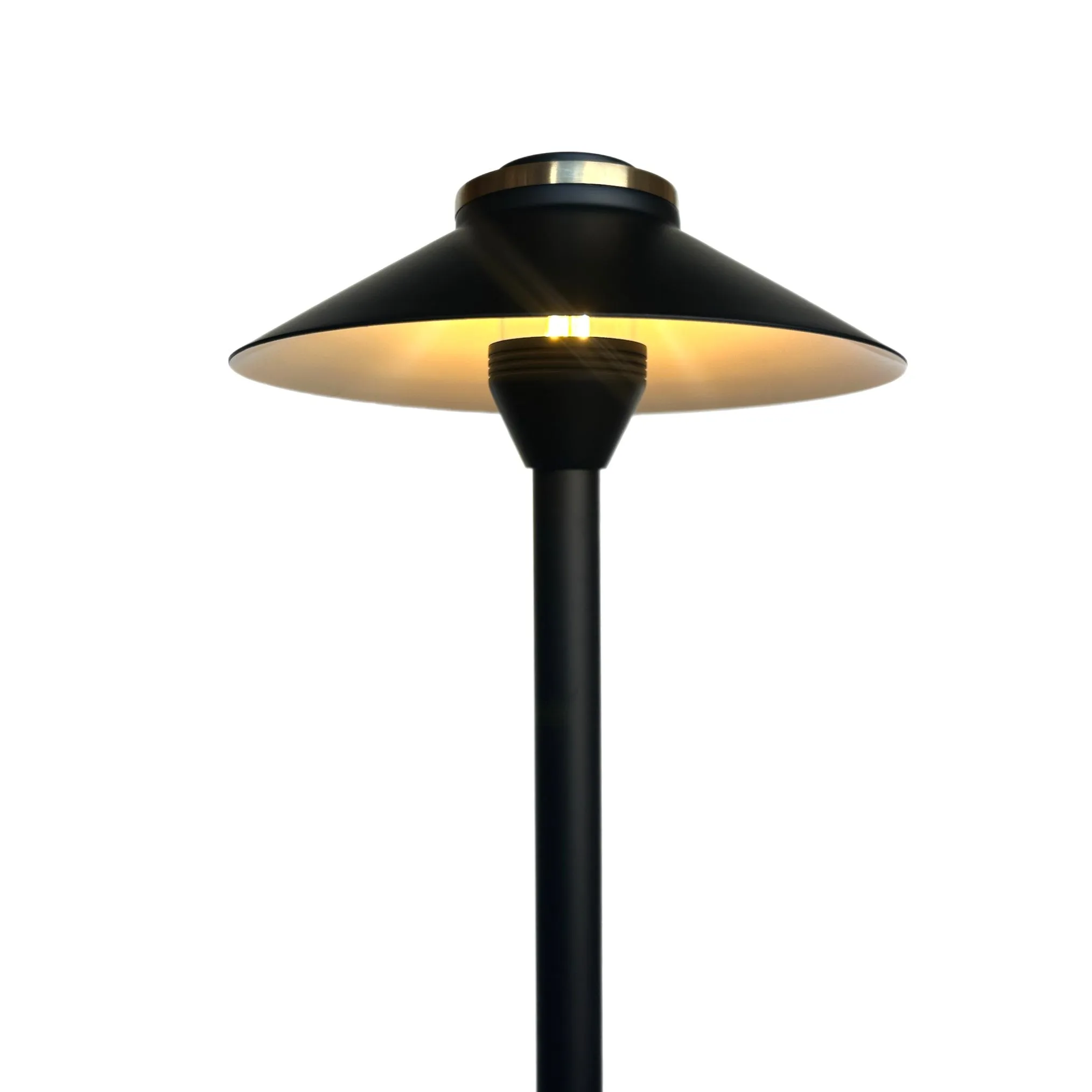 Noir Atlantide Cast Brass Pathway Light Gun Metal Black