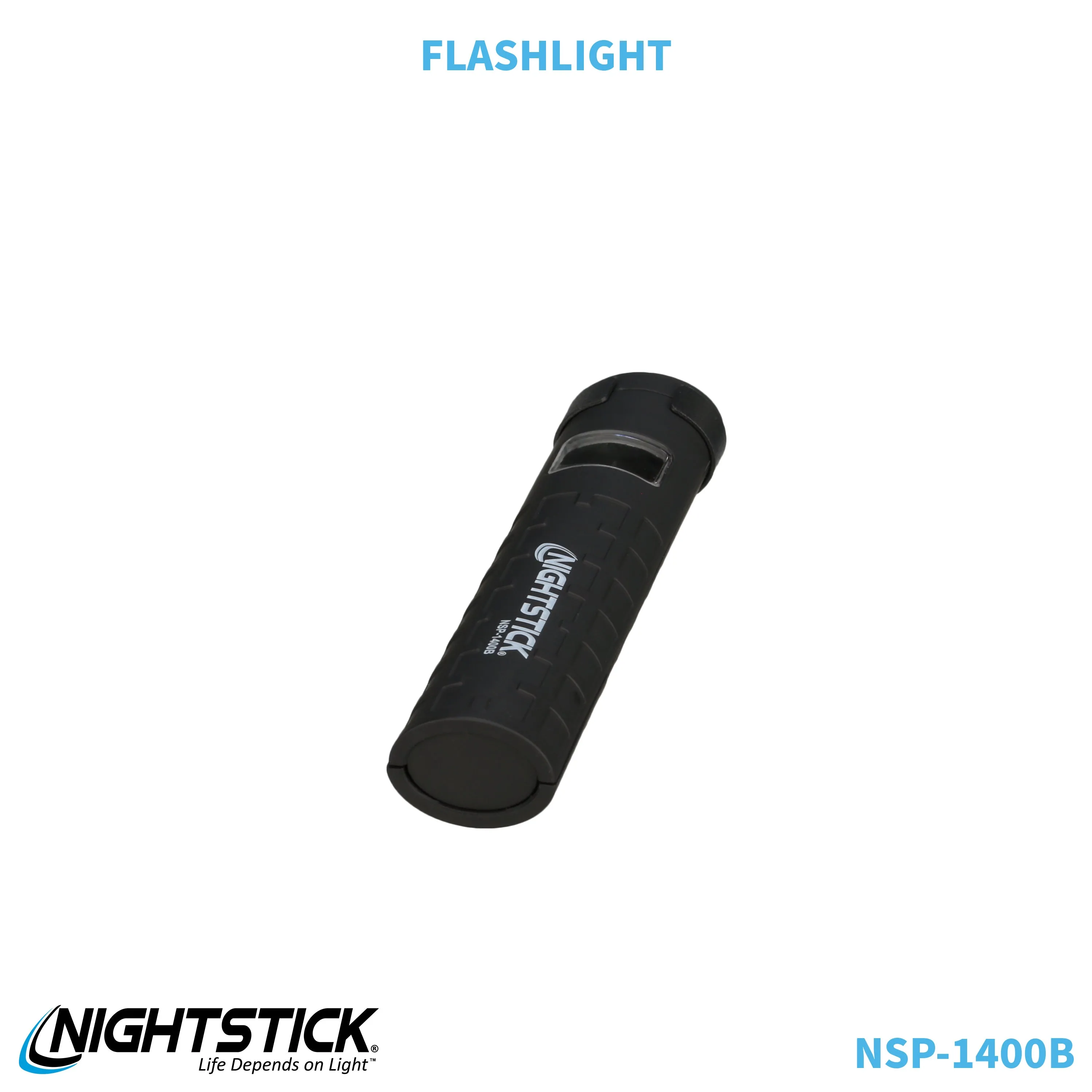 NSP-1400B: Dual-Switch Dual-Light Flashlight - 2 AAA