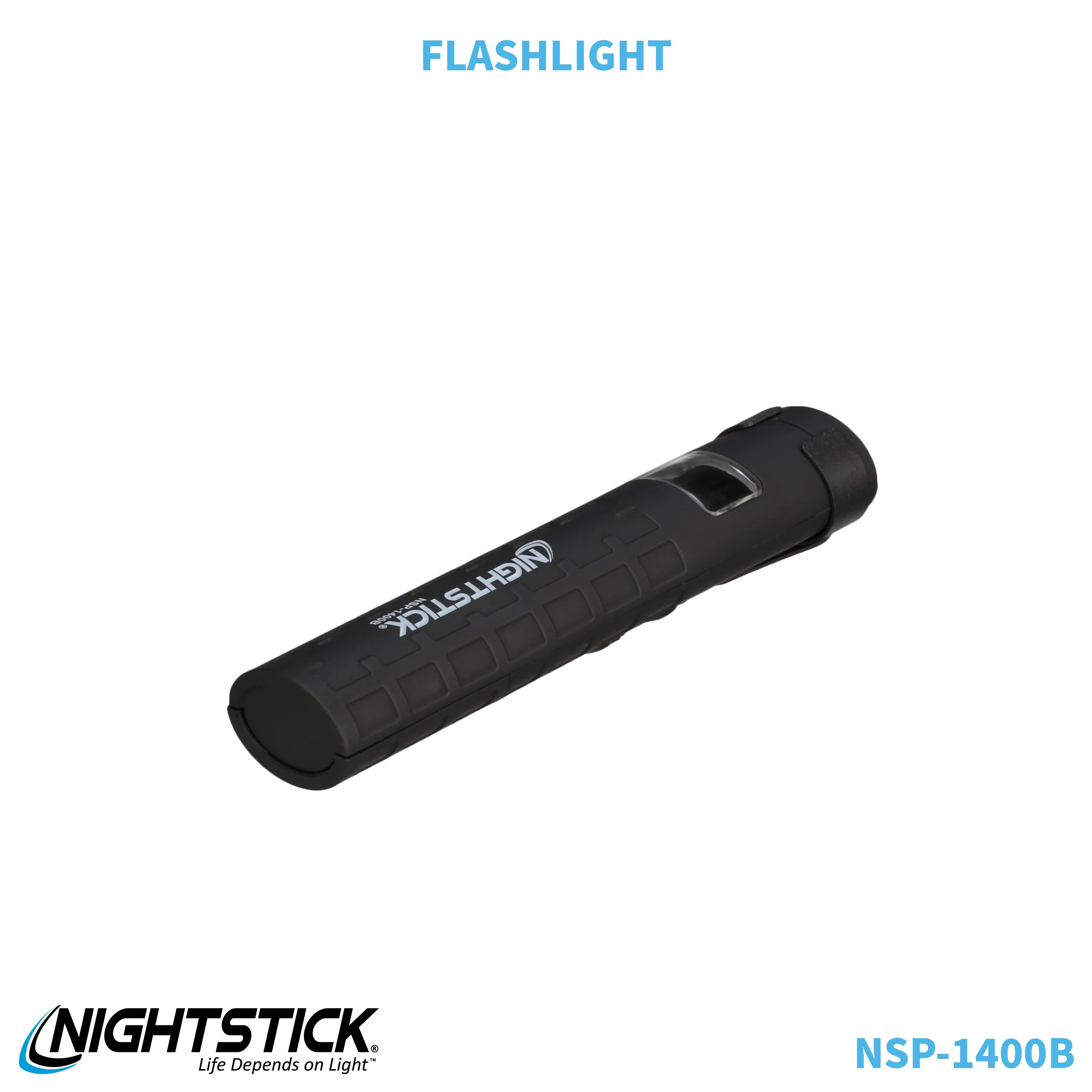 NSP-1400B: Dual-Switch Dual-Light Flashlight - 2 AAA