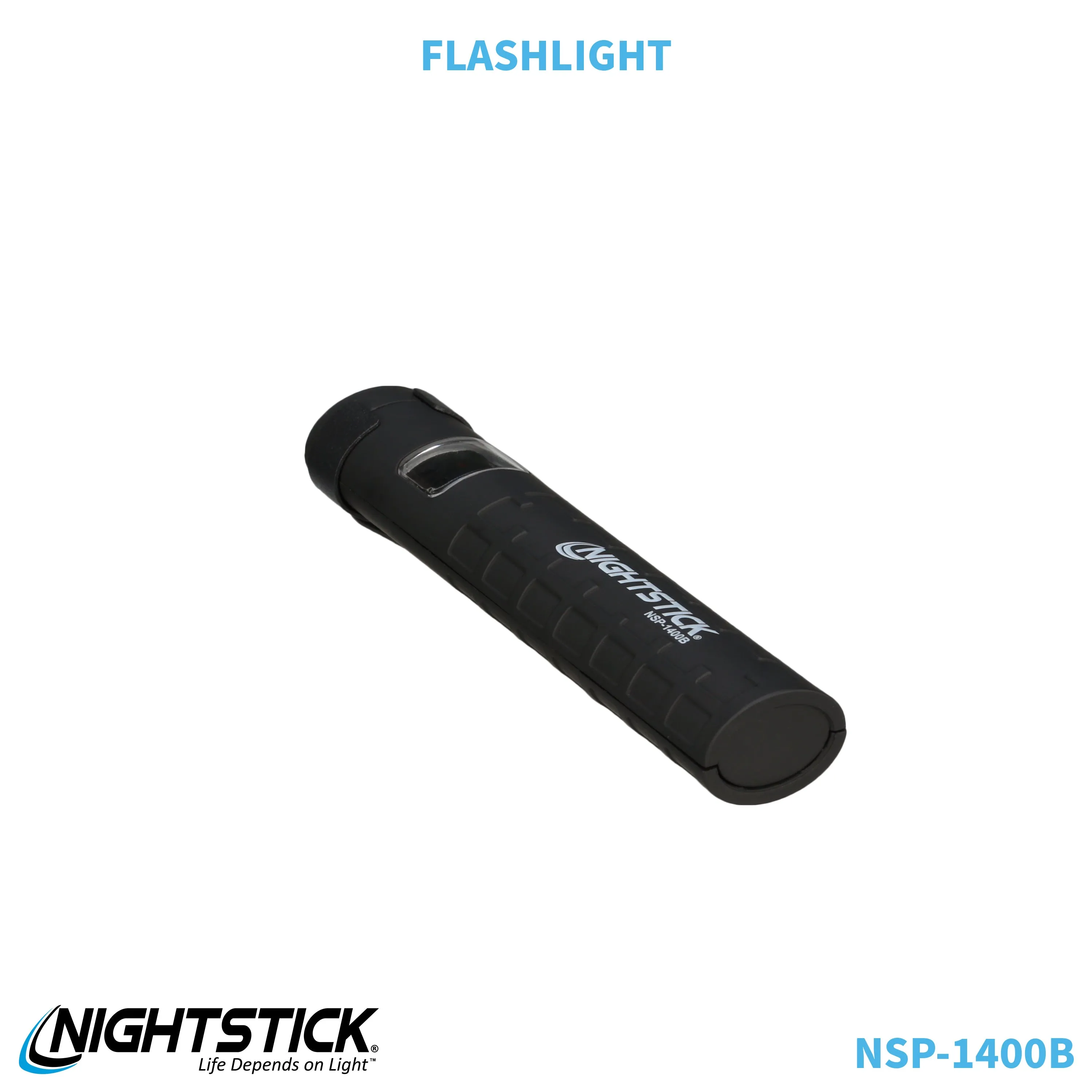 NSP-1400B: Dual-Switch Dual-Light Flashlight - 2 AAA