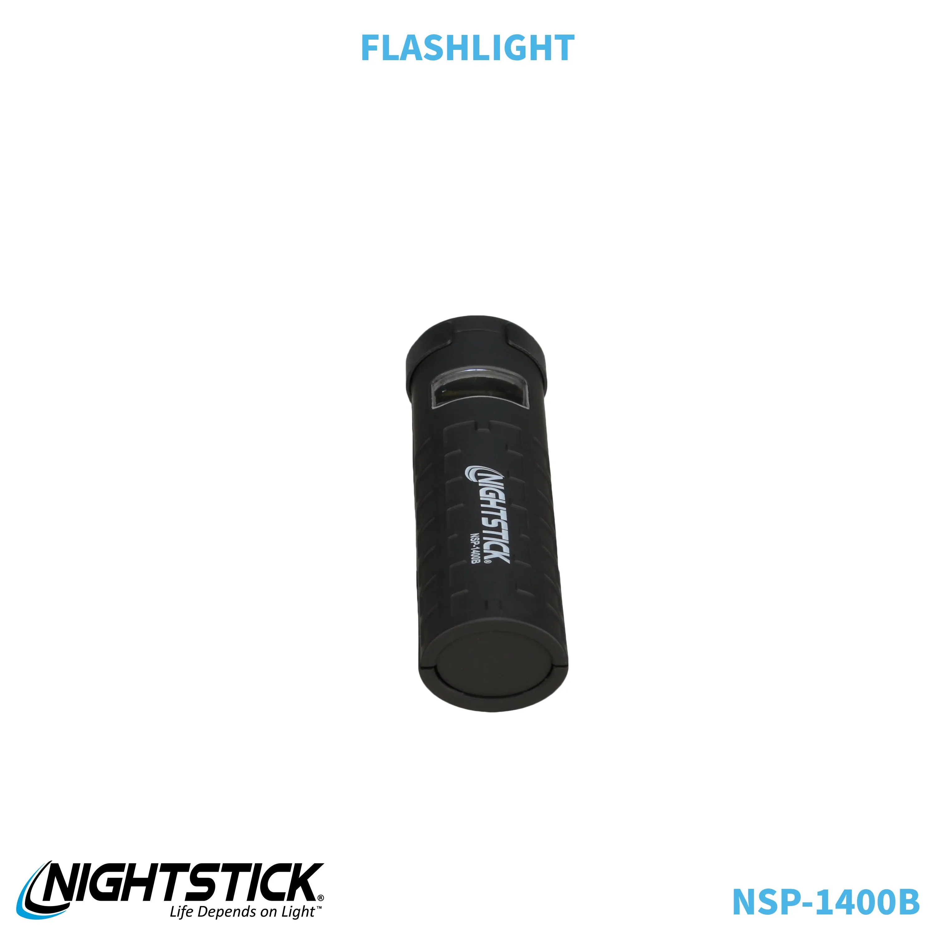 NSP-1400B: Dual-Switch Dual-Light Flashlight - 2 AAA