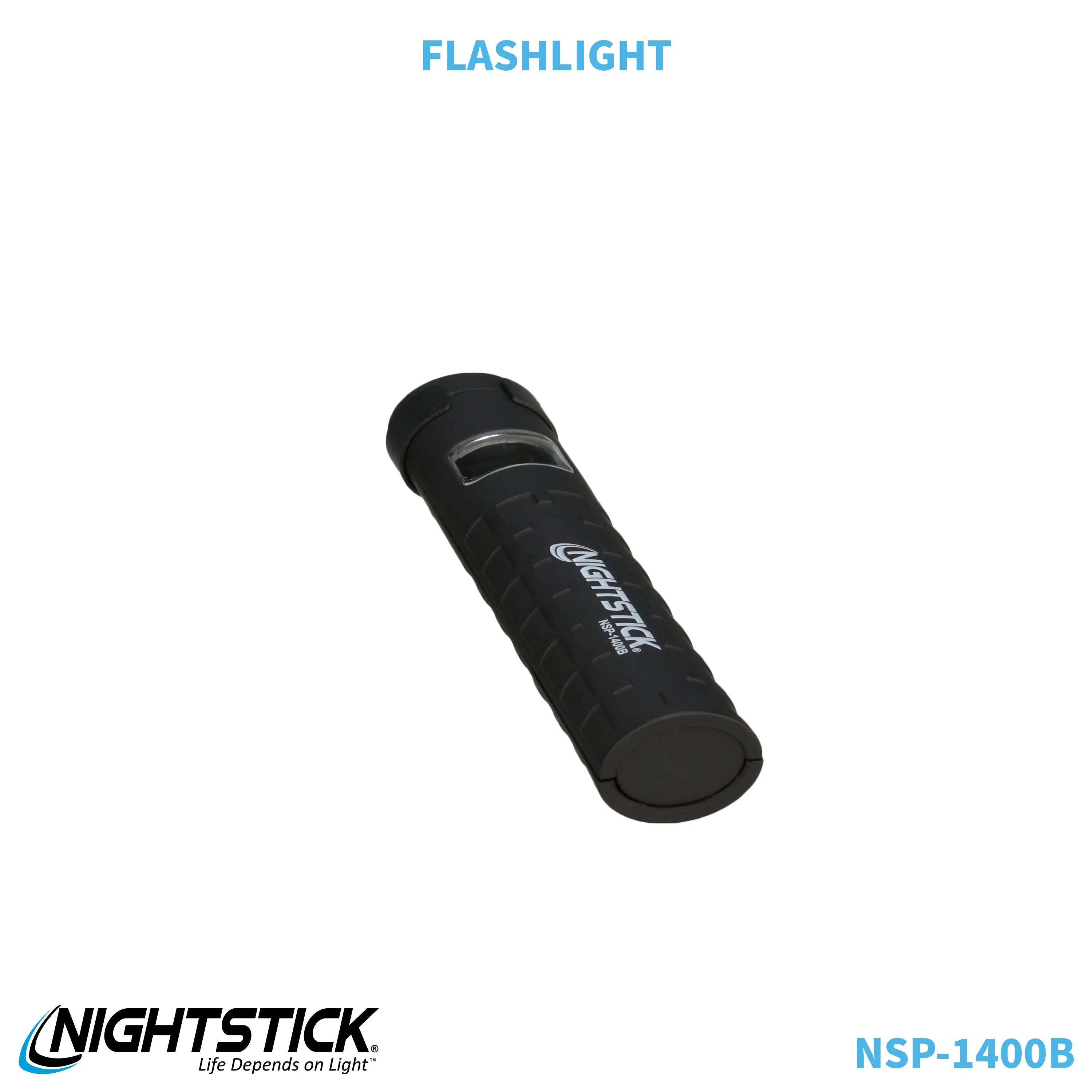 NSP-1400B: Dual-Switch Dual-Light Flashlight - 2 AAA