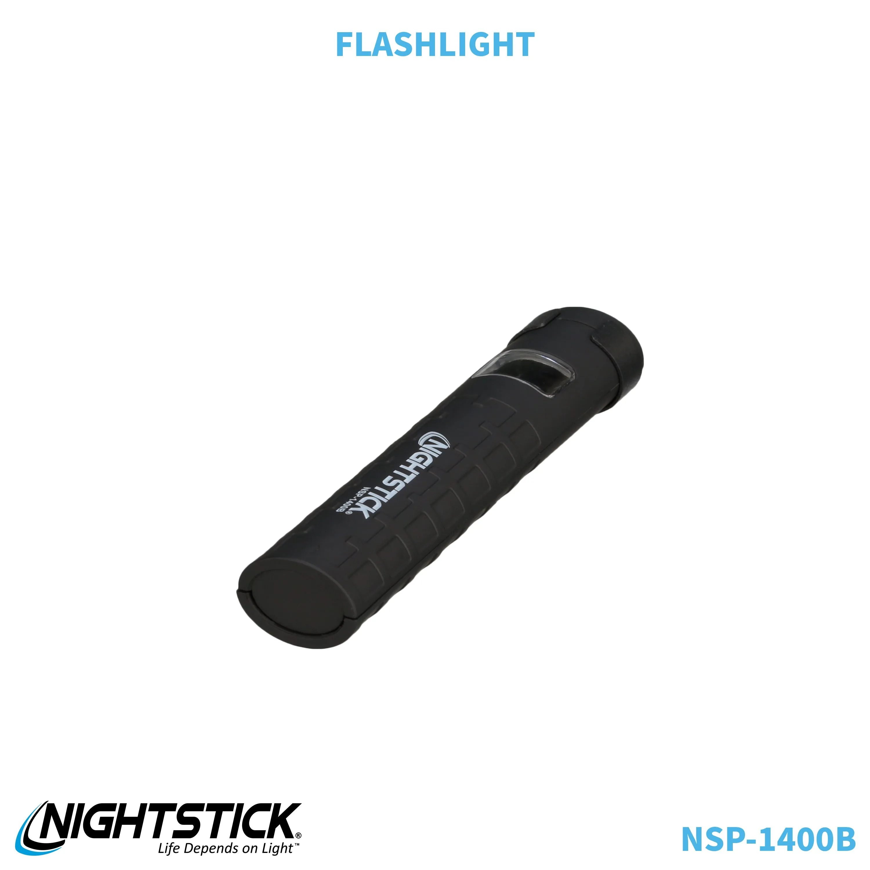 NSP-1400B: Dual-Switch Dual-Light Flashlight - 2 AAA