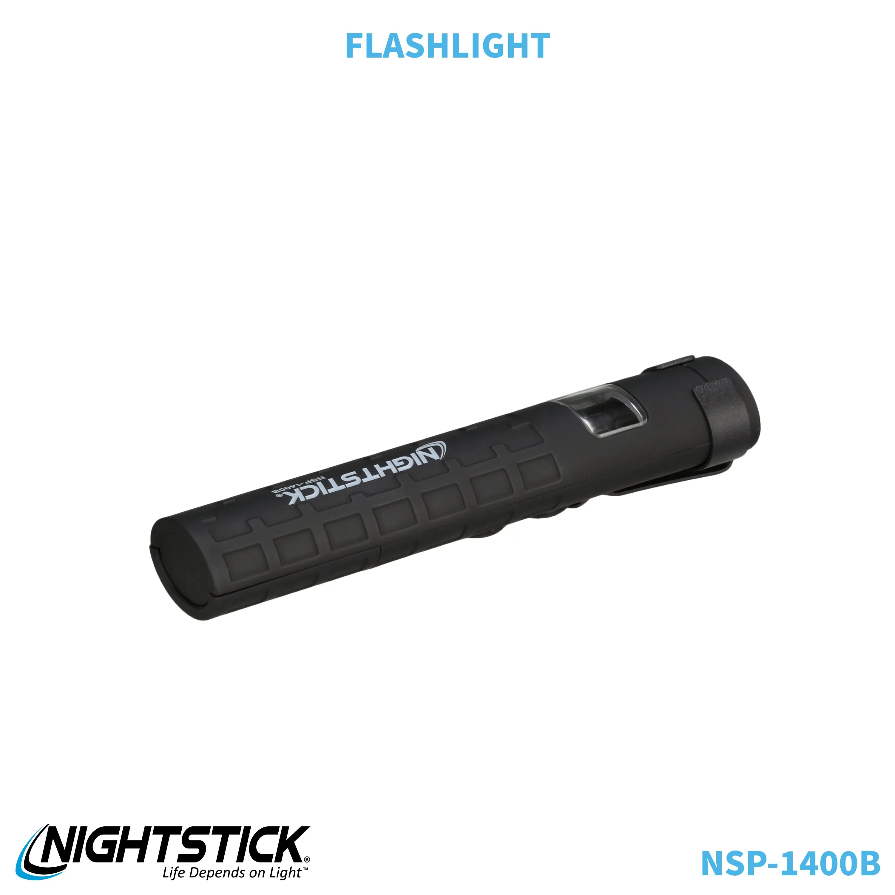 NSP-1400B: Dual-Switch Dual-Light Flashlight - 2 AAA