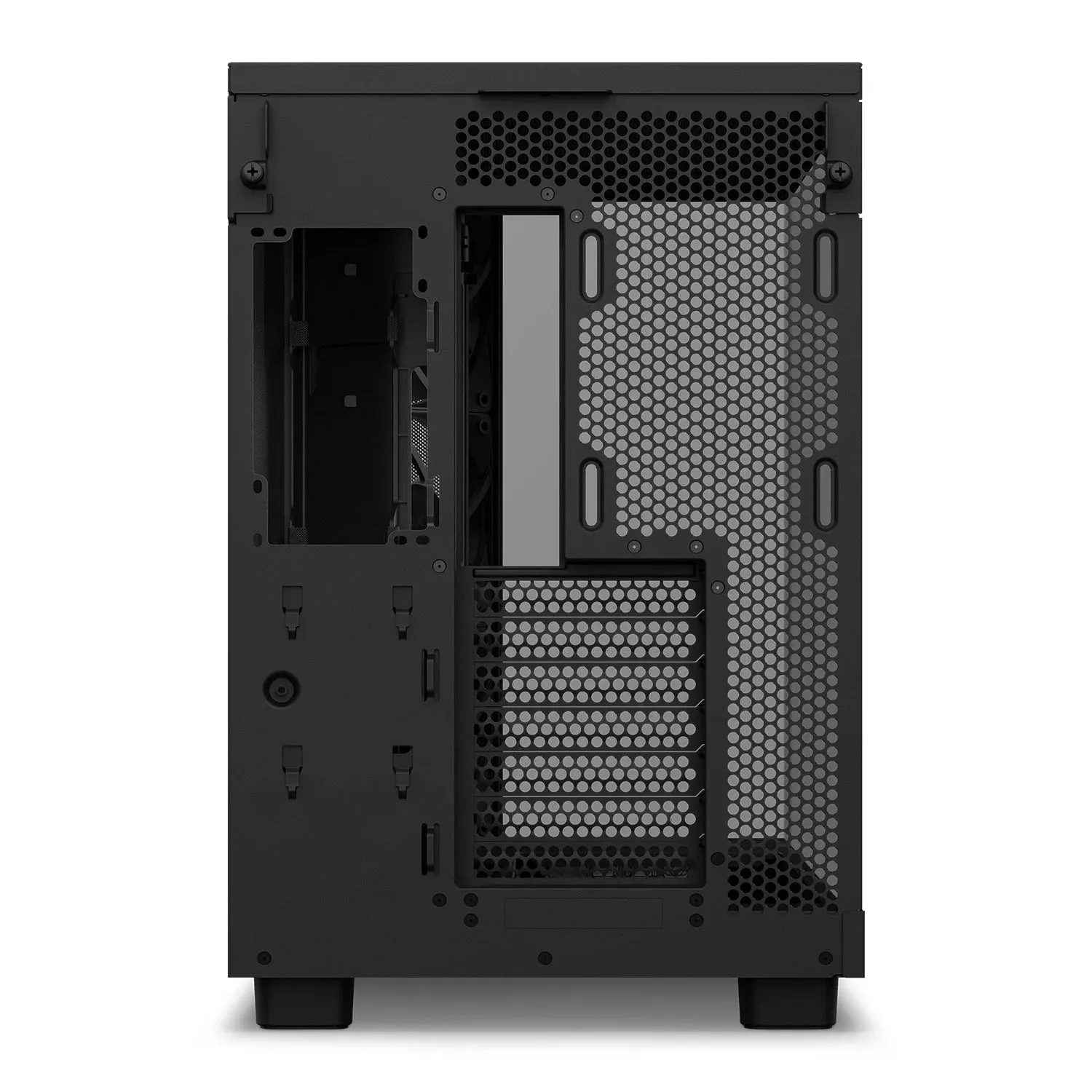 NZXT H6 Flow RGB Black ATX Gaming PC Case, Compact Dual Chamber Tempered Glass Mid Tower Desktop Case