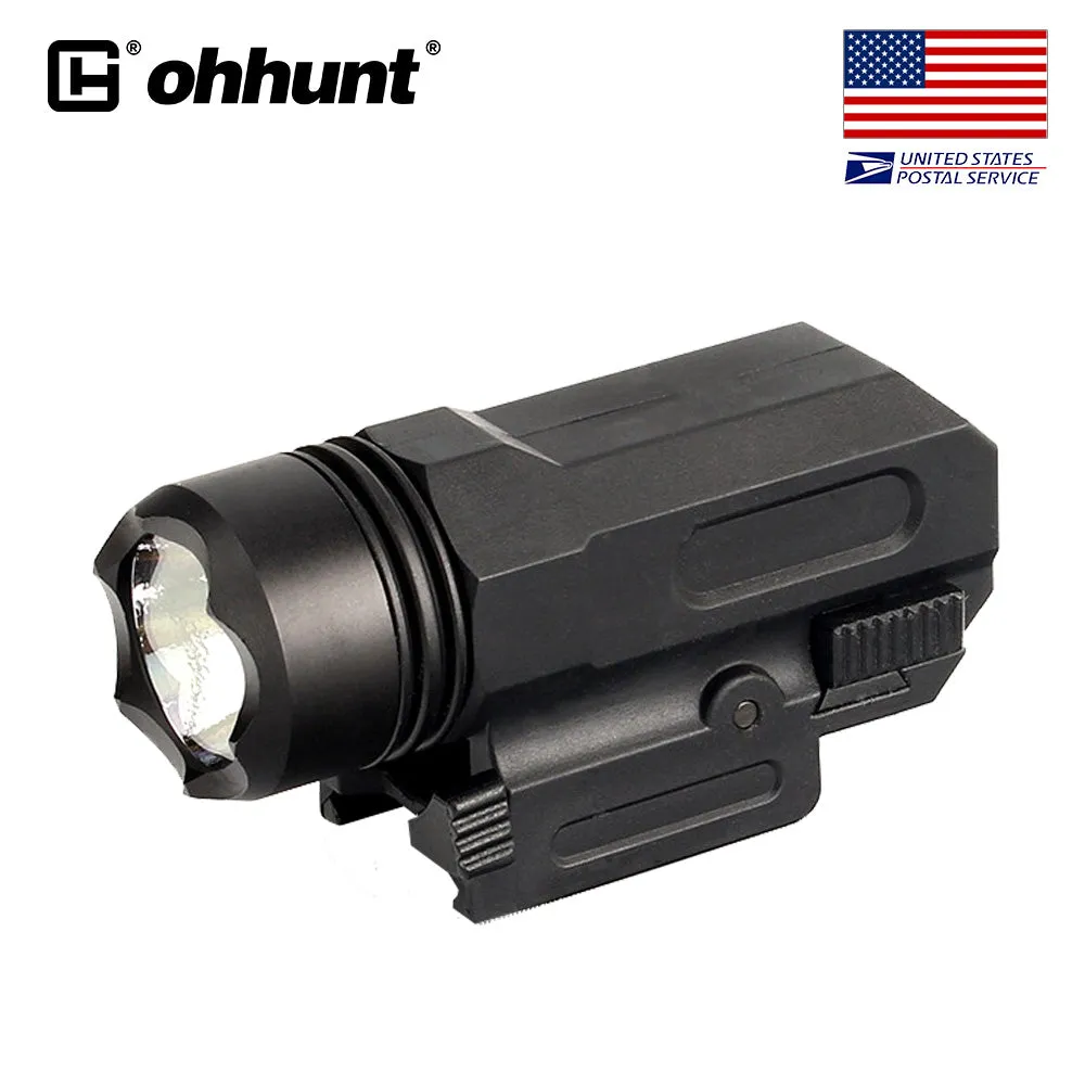 ohhunt Tactical 150 Lumen LED Flashlight with Picatinny Mount White Light Quick Release