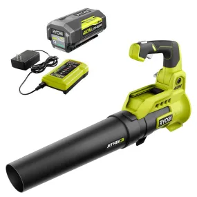 Open Box -  RYOBI 110 MPH 525 CFM 40-Volt Lithium-Ion Cordless Jet Fan Leaf Blower