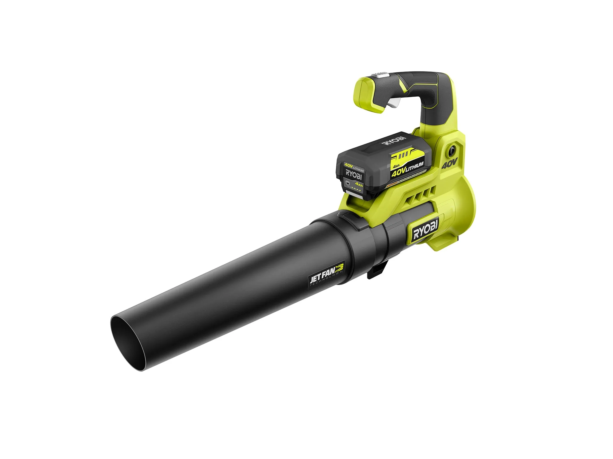 Open Box -  RYOBI 110 MPH 525 CFM 40-Volt Lithium-Ion Cordless Jet Fan Leaf Blower