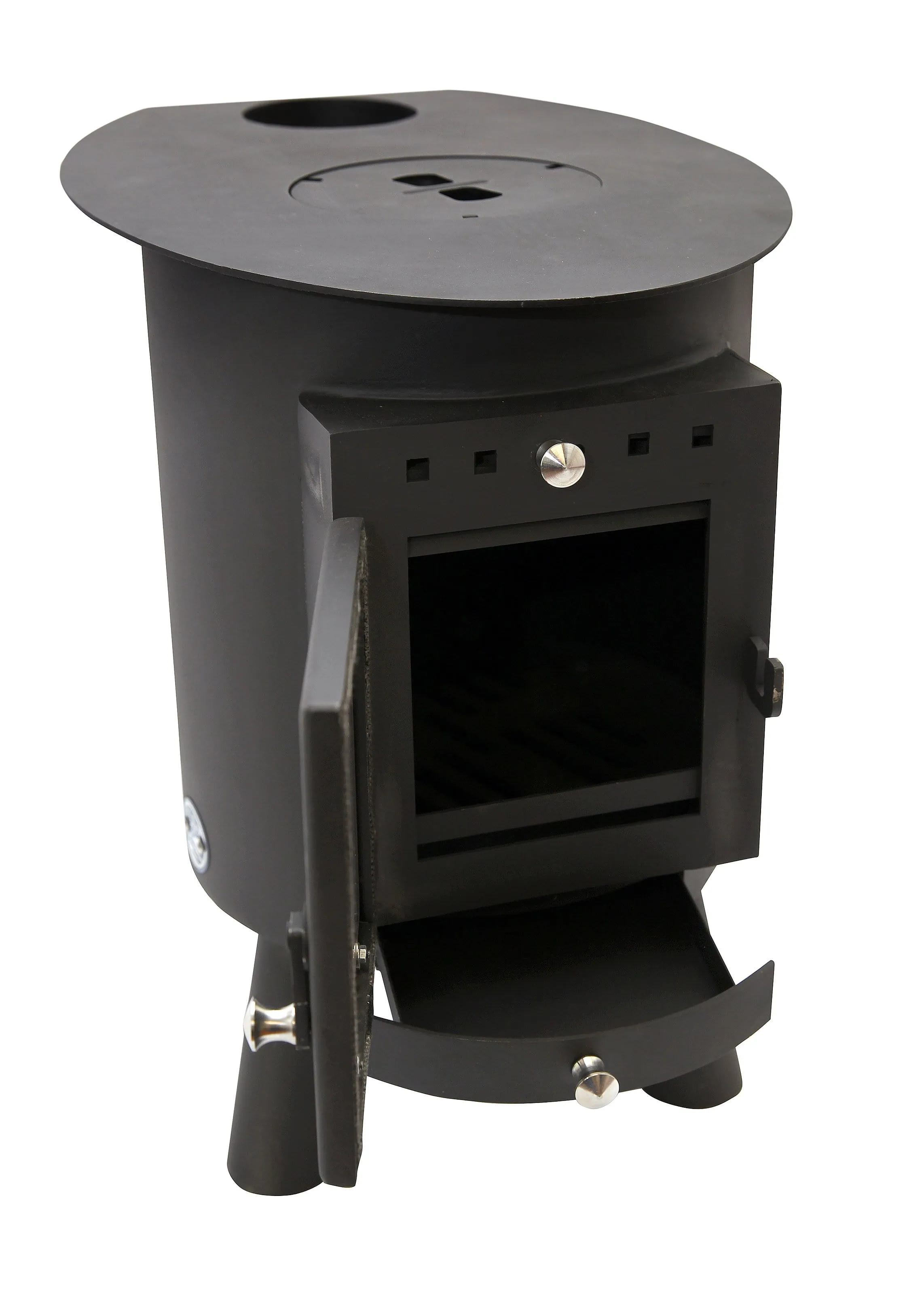 Outbacker® Hygge Oval Tent Stove | 4.5kw 18kg | Flue and Boiler Package