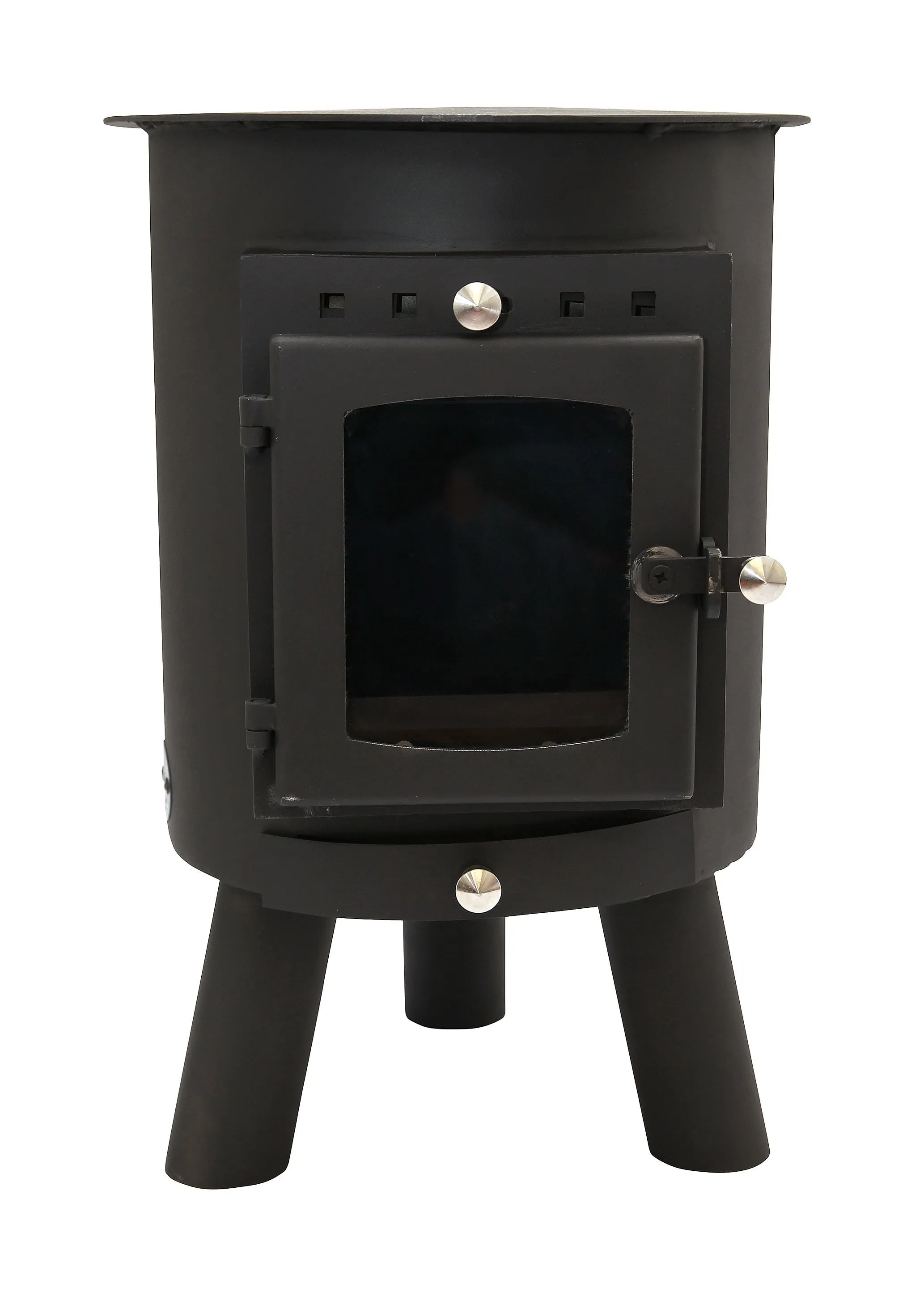 Outbacker® Hygge Oval Tent Stove | 4.5kw 18kg | Flue and Boiler Package