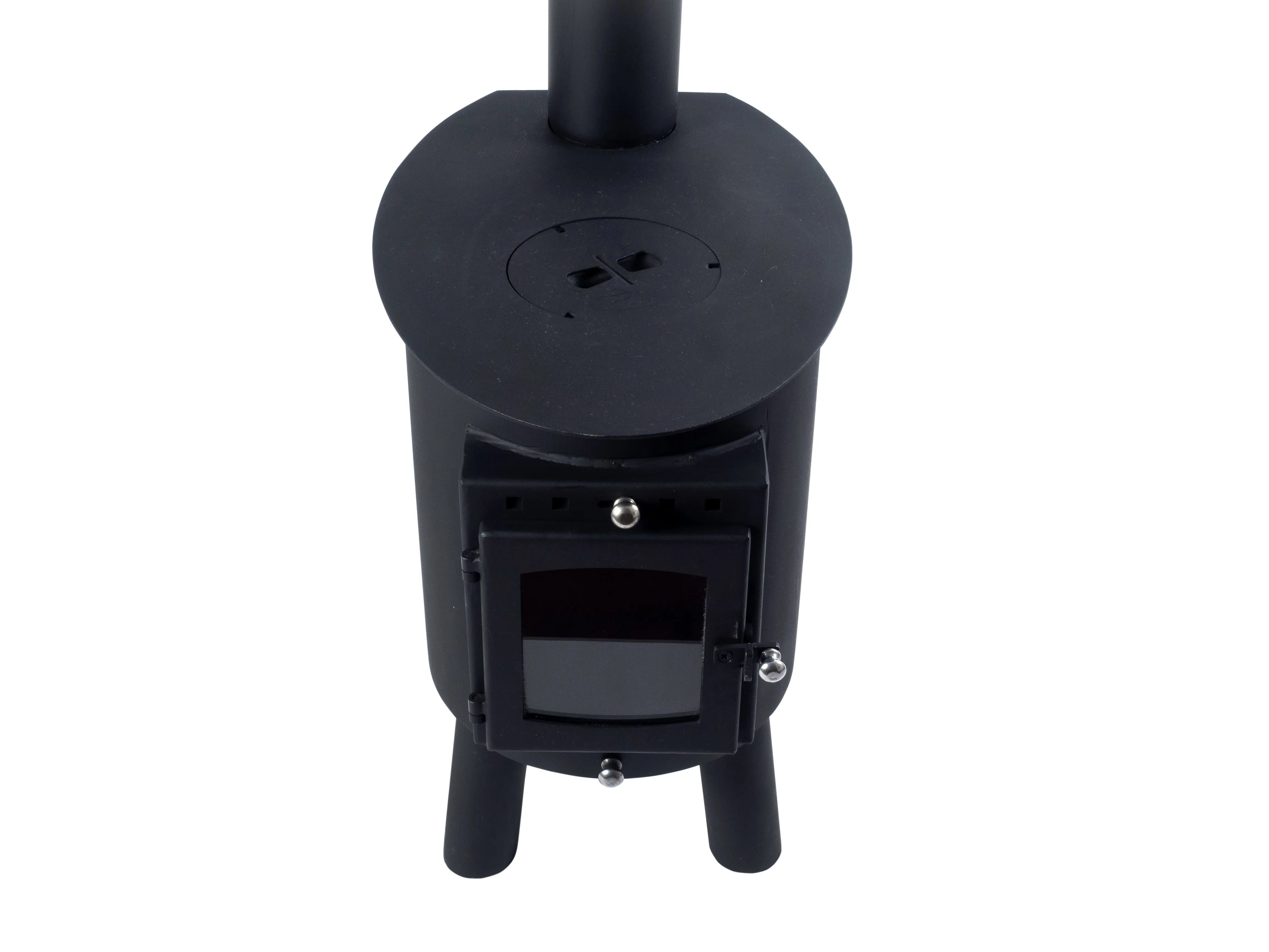 Outbacker® Hygge Oval Tent Stove | 4.5kw 18kg | Flue and Boiler Package