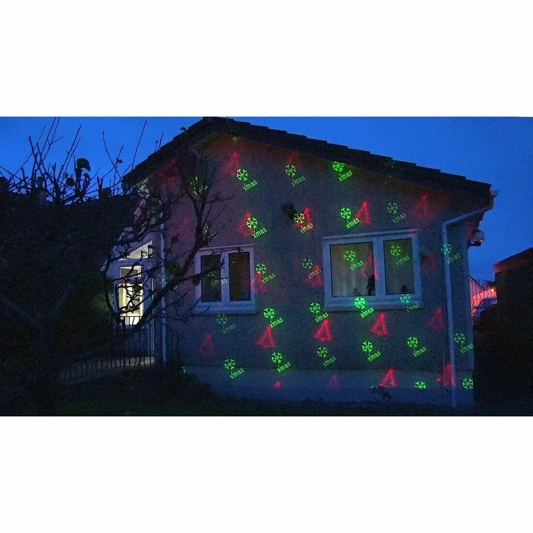 Outdoor Laser Light Projection Set - 8 Christmas Patterns