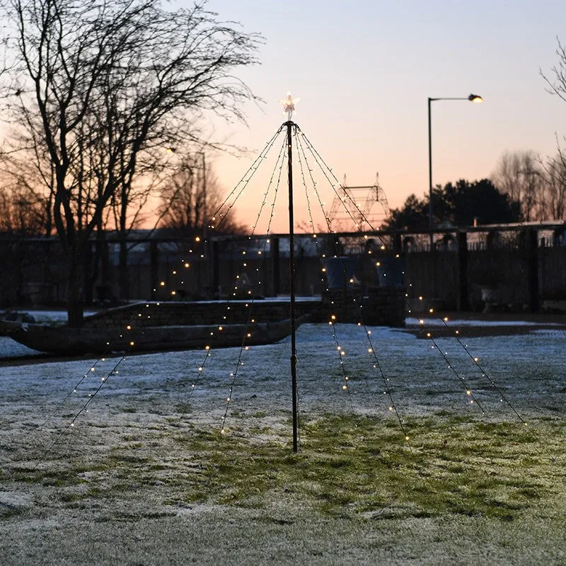 Outdoor String Christmas Tree