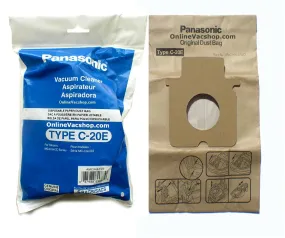 PANASONIC,C20E,5PK, PAPER BAGS-COMPACT CANISTER FITS MC-CG381 & MC-CG467