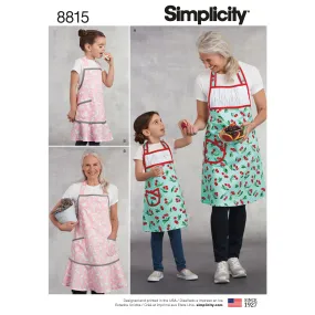 Pattern 8815 Child's and Misses' Apron