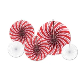 Peppermint Paper Fans 5pk