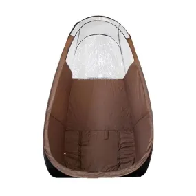 Portable Pop Up Sunless Tent Brown