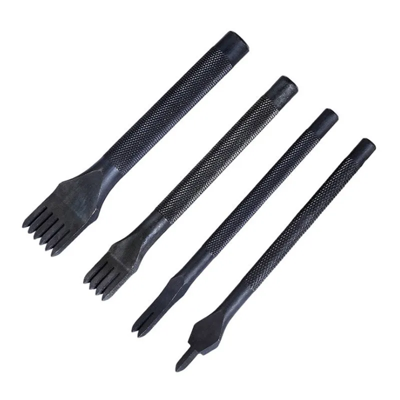 Pricking Irons  Stitching Leather Craft Irons | Lacing Punch Chisel Set | 6/5/4/3 mm Stitching Length | 1 2 4 6 prong Leathercraft Punching