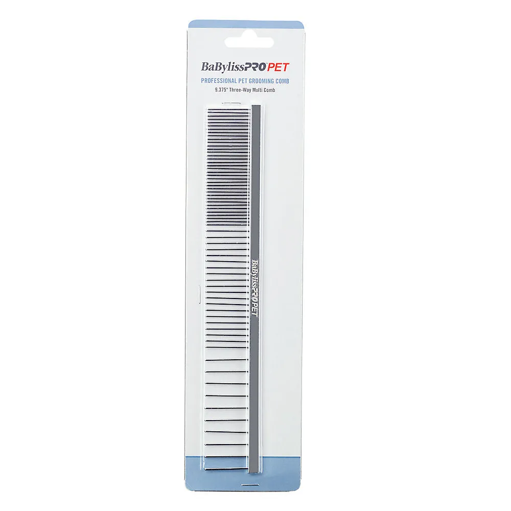 pro 3-way metal comb 9.375"