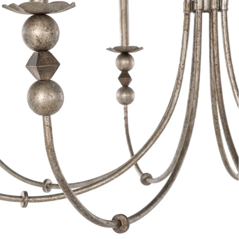 QUINCI CHANDELIER, SILVER