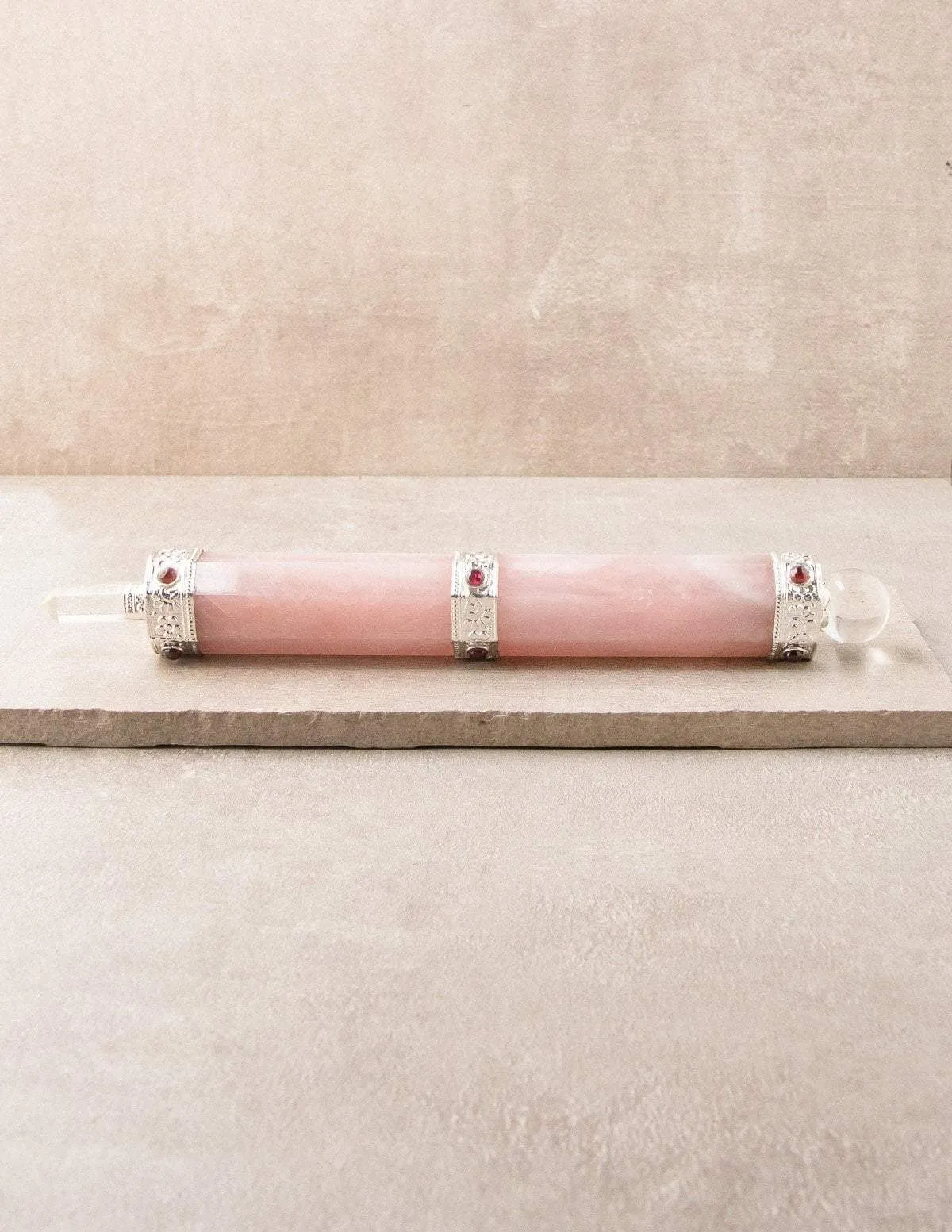 Rose Quartz Gemstone Wand