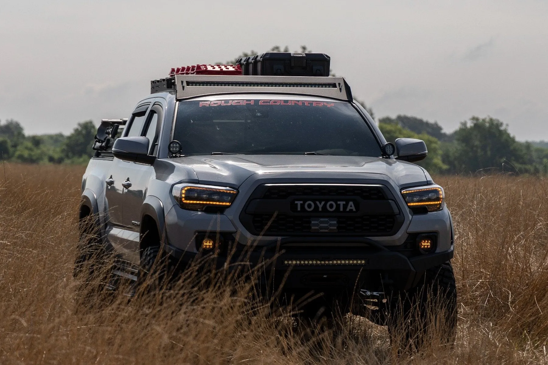 Rough Country LED FOG Light Kit with Amber DRL For 2016-2022 Toyota Tacoma - With Harness