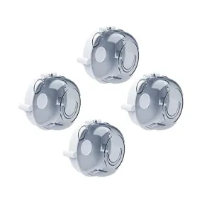 Safe-O-Kid, Gas Stove Knob Covers/Guards- Transparent (Pack of 4)