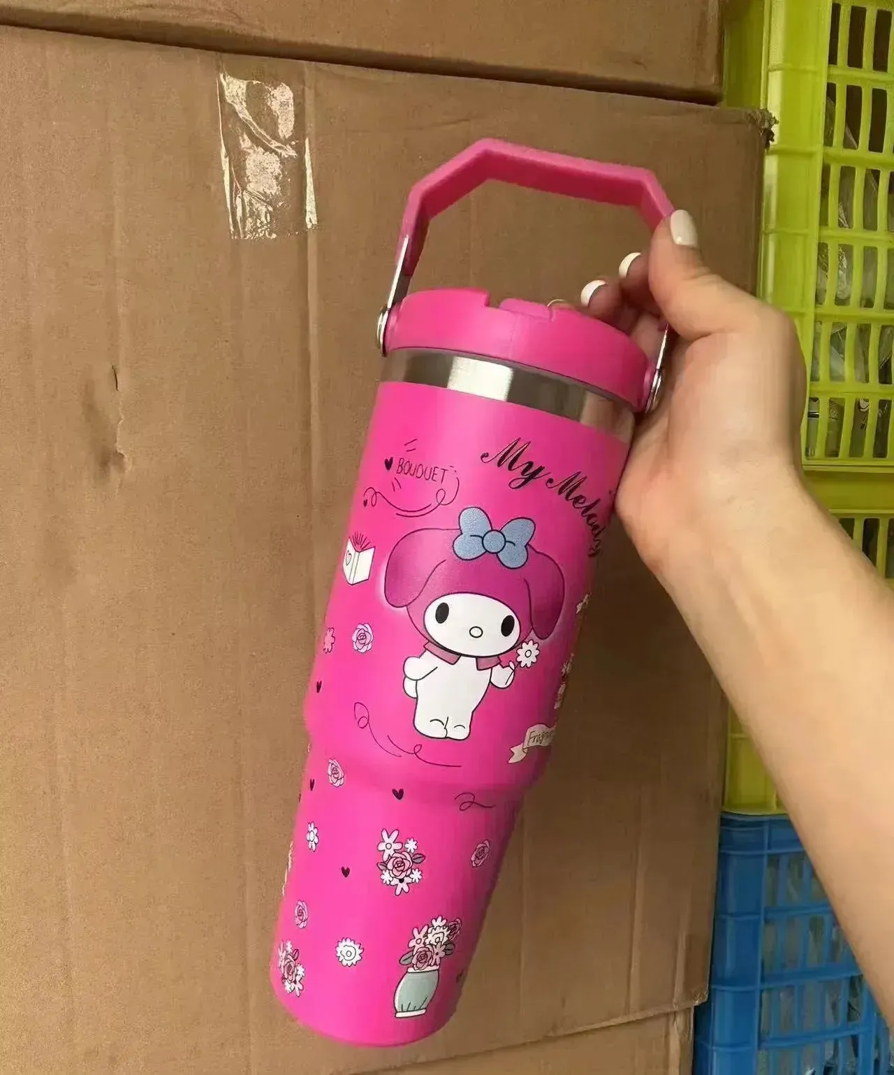 Sanrio Characters Flip Straw Bottle (30 oz)