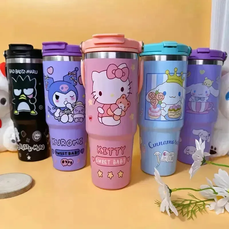 Sanrio Characters Flip Straw Bottle (30 oz)