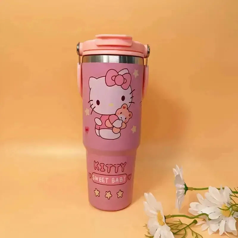 Sanrio Characters Flip Straw Bottle (30 oz)