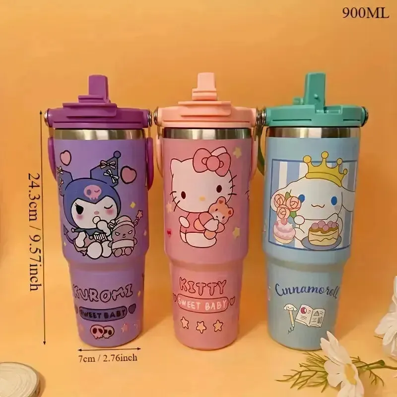 Sanrio Characters Flip Straw Bottle (30 oz)