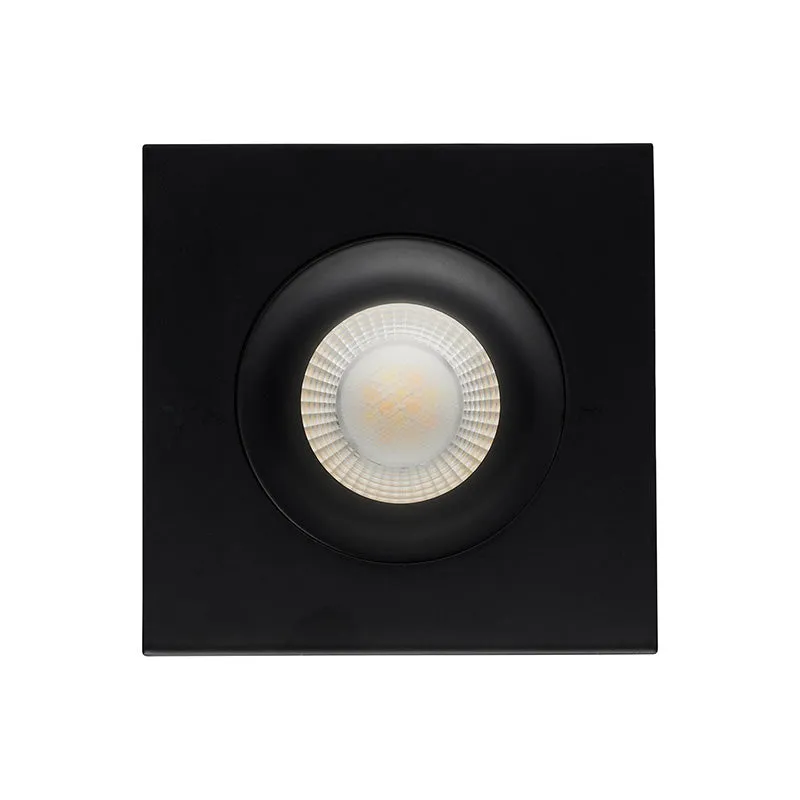 Satco 3.5" 12W LED Square Direct Wire Downlight Gimbaled, CCT Selectable