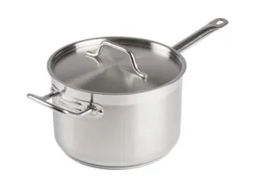 Saucepan 6 qt Stainless Steel w/ Cover