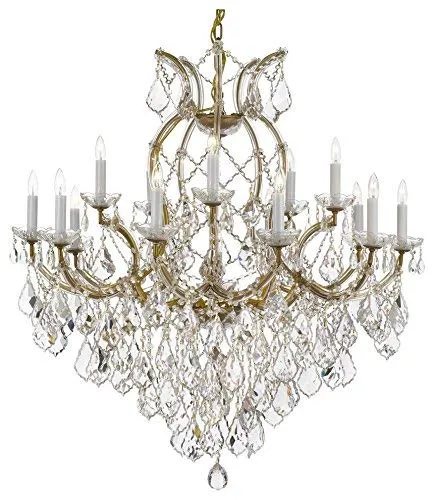 Set of 2-1 Maria Theresa Crystal Lighting Chandeliers Lights Fixture Ceiling Lamp H38" X W37" and 1 Large Foyer/Entryway Maria Theresa Empress Crystal (Tm) Chandeliers Lighting! H 60" W 52" - 1/21510/15 1   B12/2756/36 1