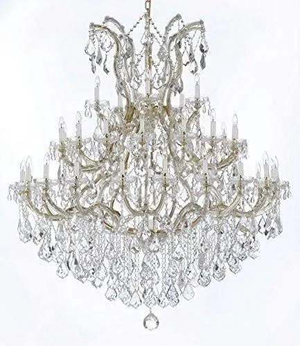 Set of 2-1 Maria Theresa Crystal Lighting Chandeliers Lights Fixture Ceiling Lamp H38" X W37" and 1 Large Foyer/Entryway Maria Theresa Empress Crystal (Tm) Chandeliers Lighting! H 60" W 52" - 1/21510/15 1   B12/2756/36 1