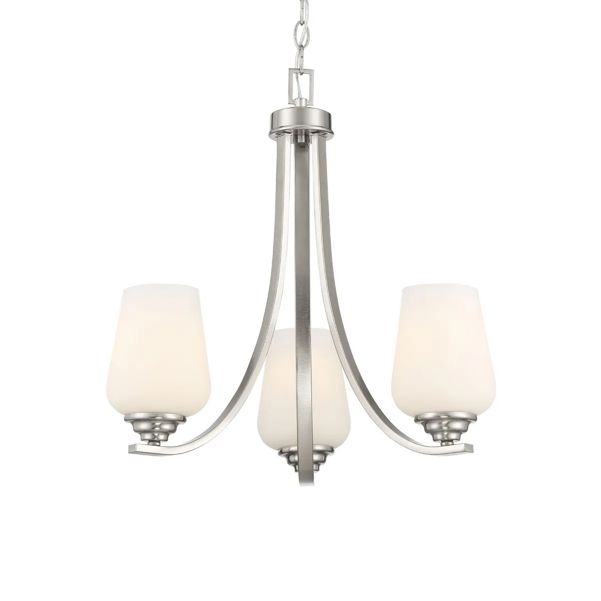 Shyloh 20 in. 3 Lights Chandelier Brushed Nickel finish