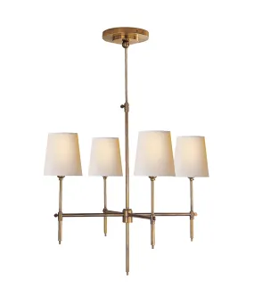 Small Bryant Chandelier, Antique Brass