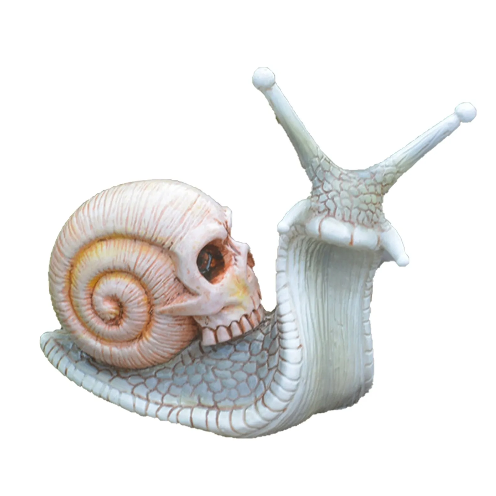 Snail Skull Halloween Patio Sculpture