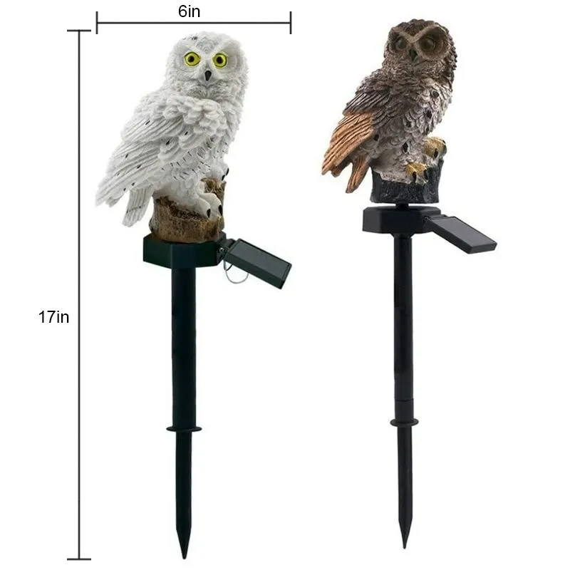 Solar Owl Shape Lights Outdoor Garden Light