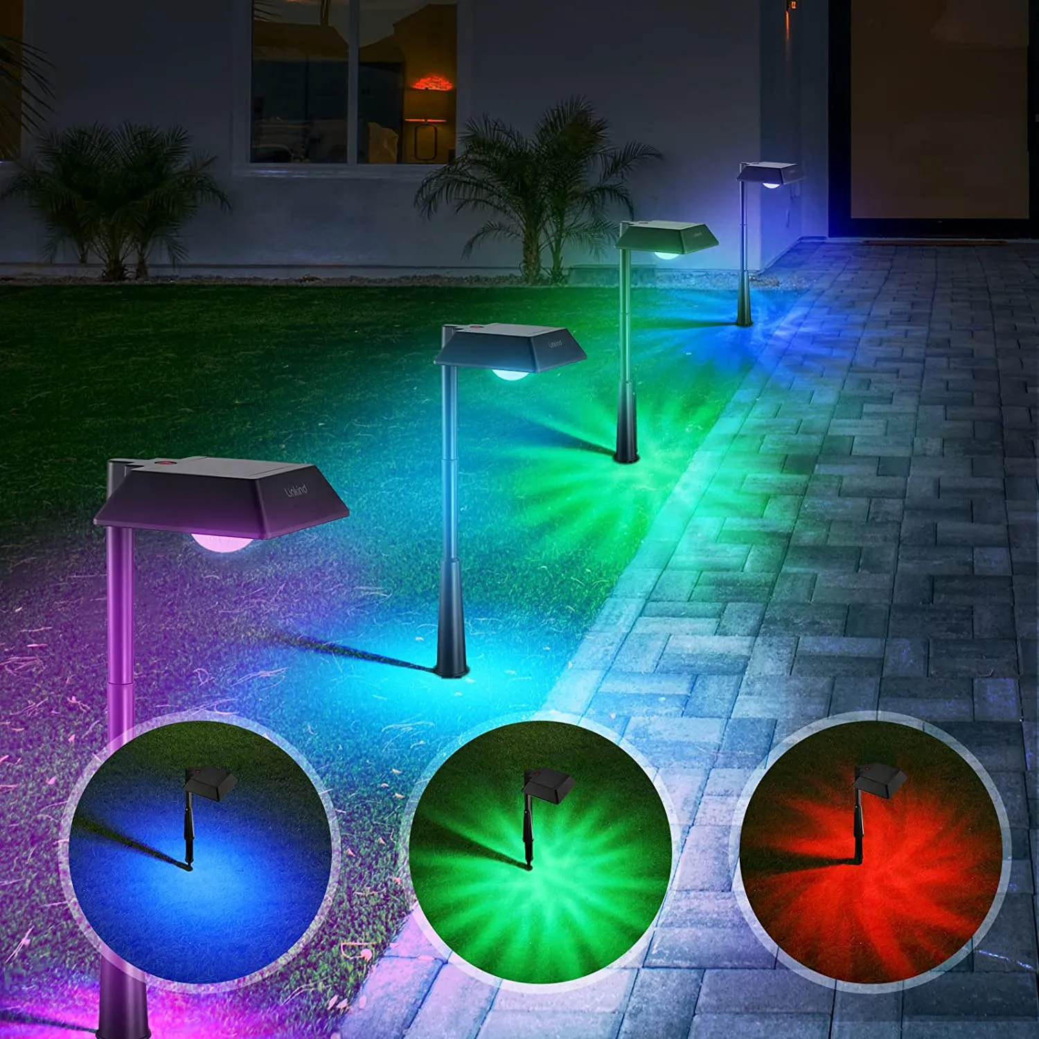 Solar Pathway Lights, 8 Pack Warm White Solar