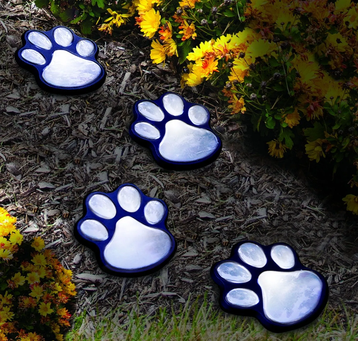 Solar Powered Animal Paw Lights