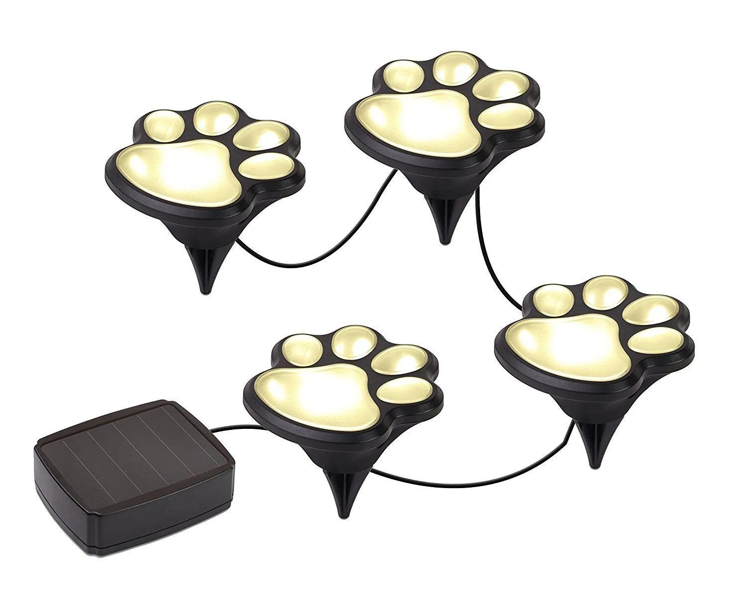 Solar Powered Animal Paw Lights