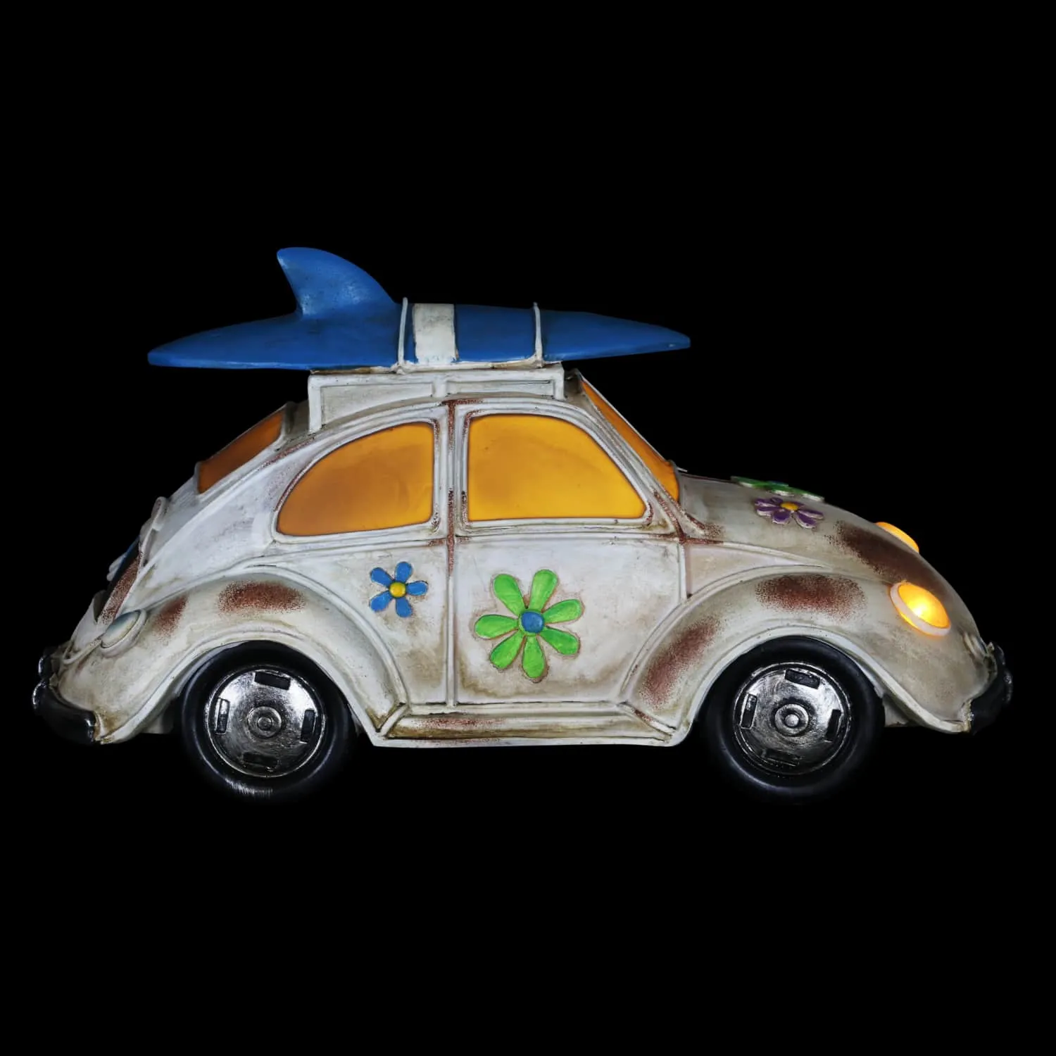 Solar Retro Bug Garden Statue, 7 Inch