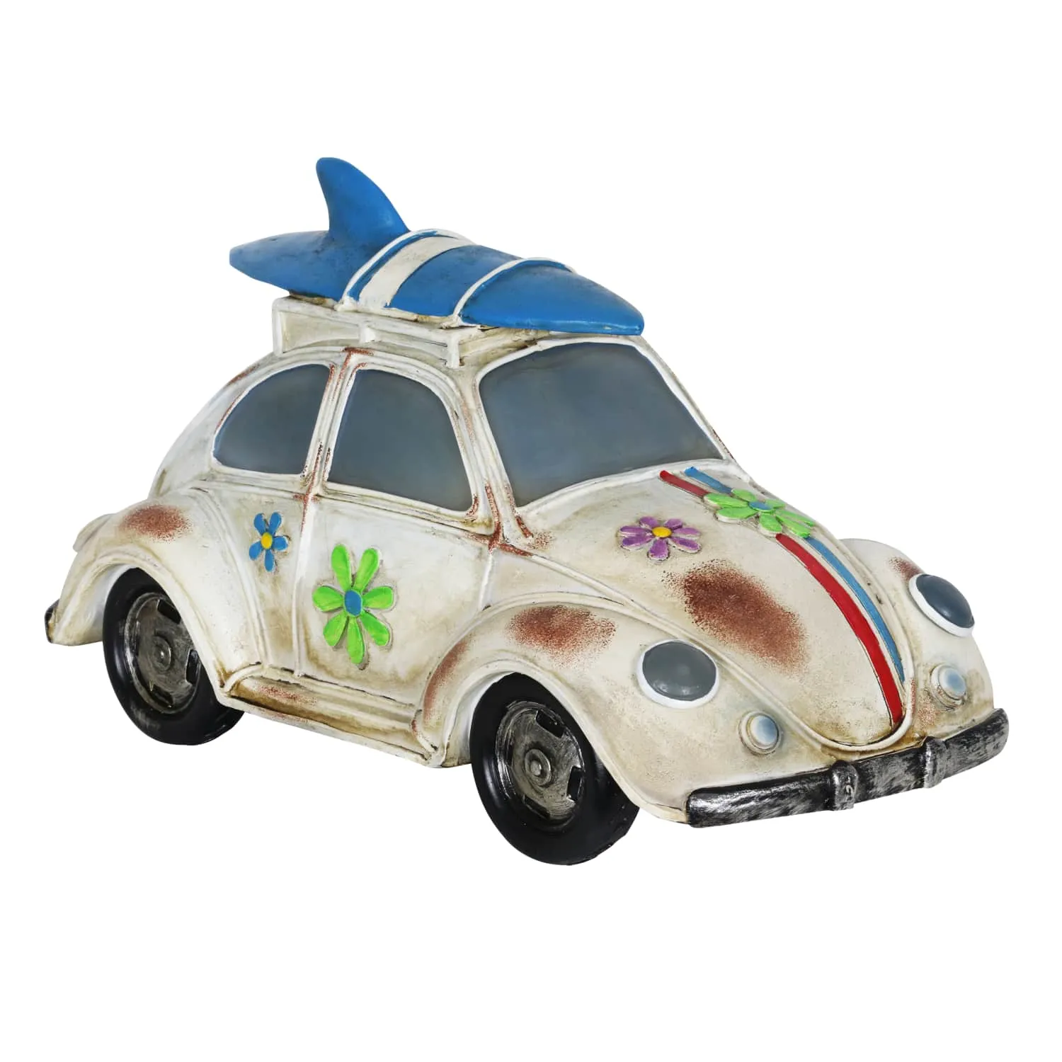 Solar Retro Bug Garden Statue, 7 Inch