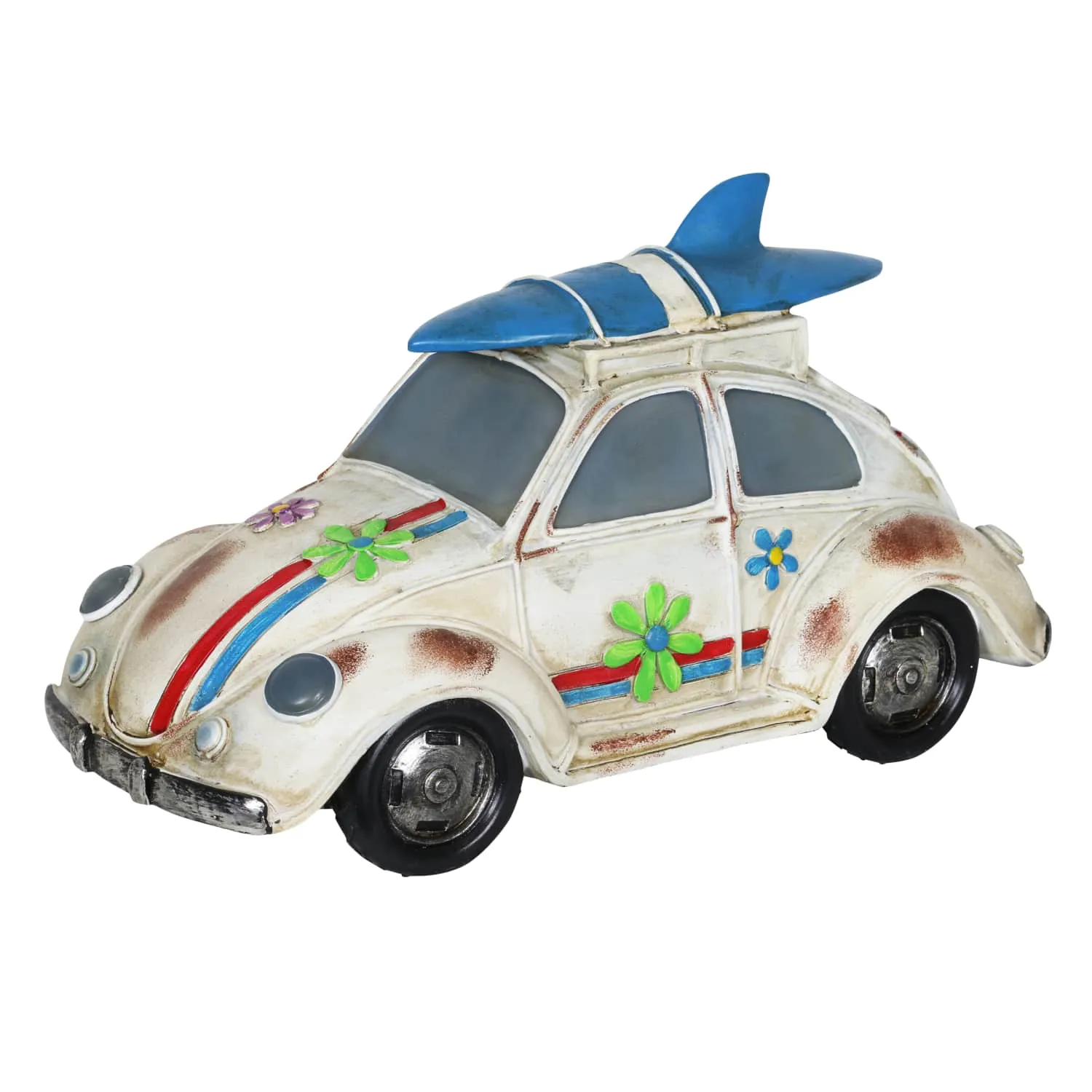 Solar Retro Bug Garden Statue, 7 Inch