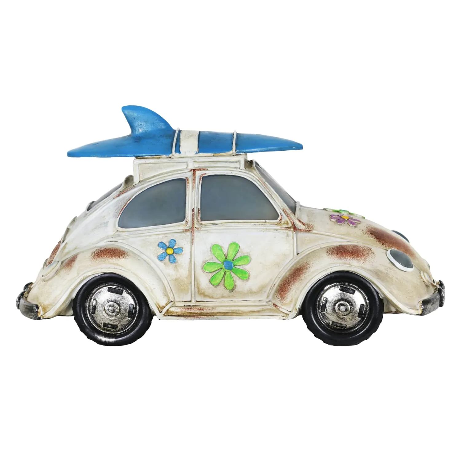 Solar Retro Bug Garden Statue, 7 Inch